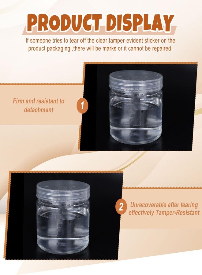 وولاين مجموعة Whaline من 1008 قطعة من ملصقات Whaline الشفافة المقاومة للعبث، مثالية لتغليف وتغليف وتوزيع المواد الغذائية والمشروبات، مقاس 2.75 × 0.5 بوصة - Image 5